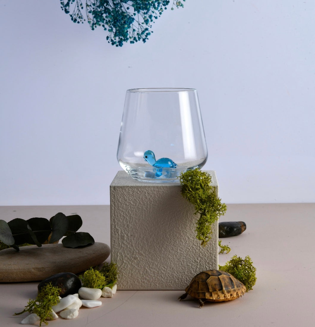 Verre Tortue Bleue